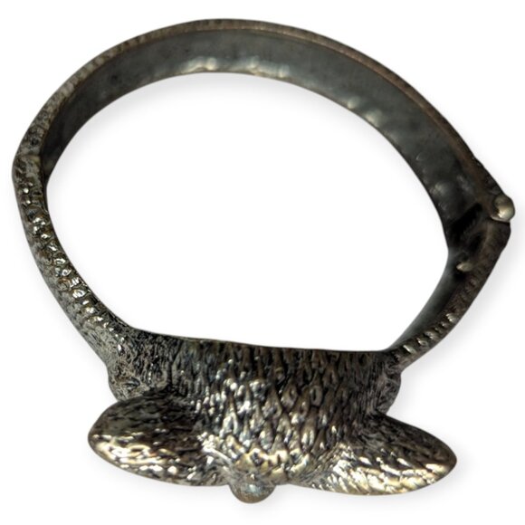 Silver Tone Owl Cuff Bracelet - Picture 6 of 11